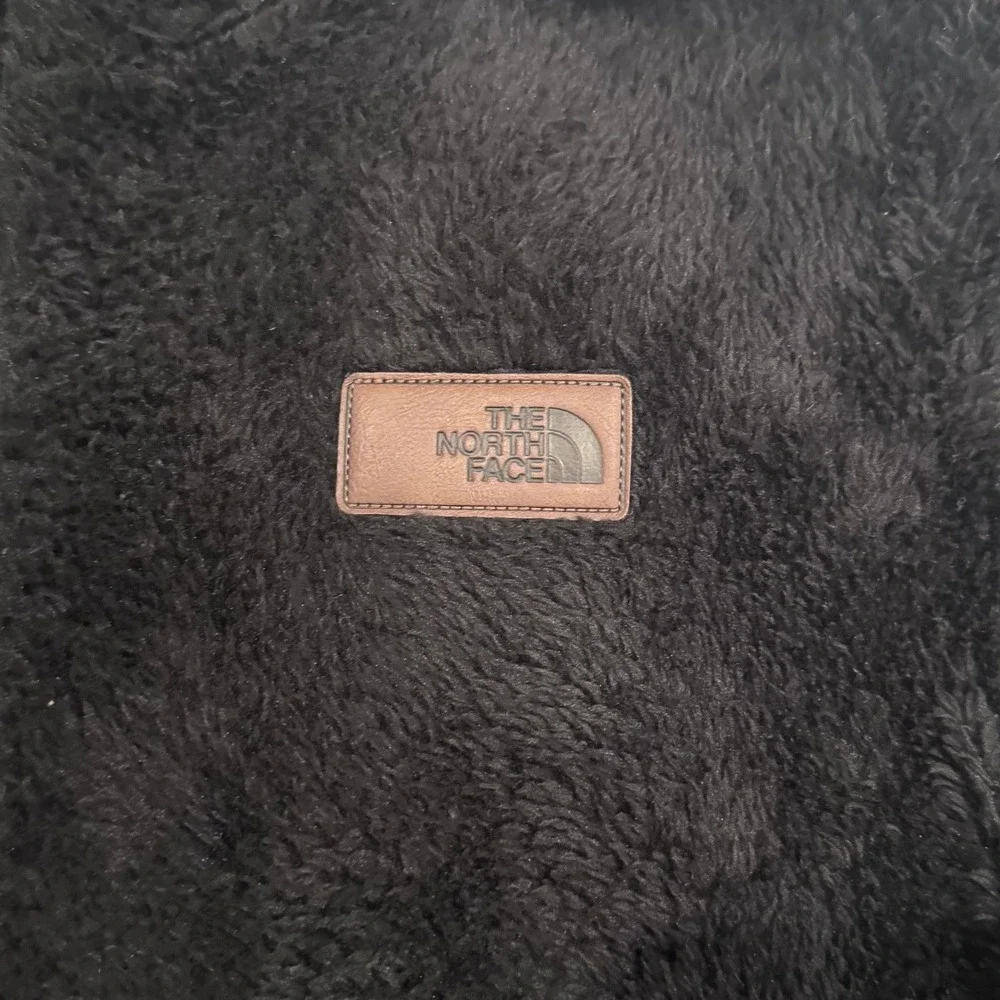 The North Face Fleece Jacket Boys Large 14/16 Black Full Zip Fuzzy Gorpcore